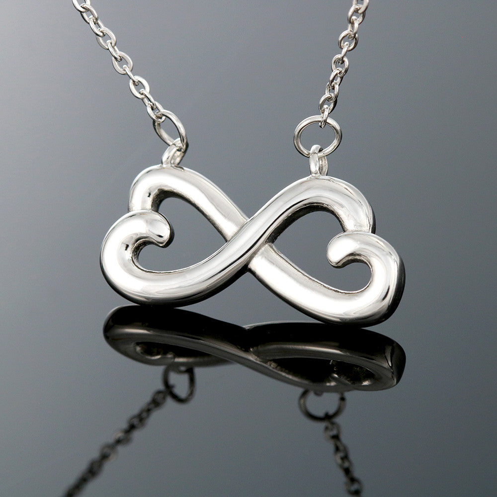 "To Everlasting Love" - Custom Crafted  Looped Hearts Necklace