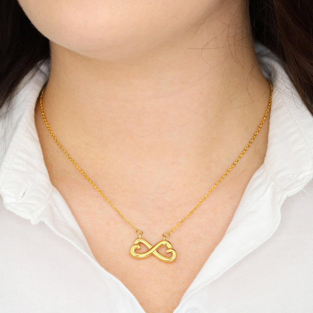 "My Best Friend" - Looped Hearts Necklace