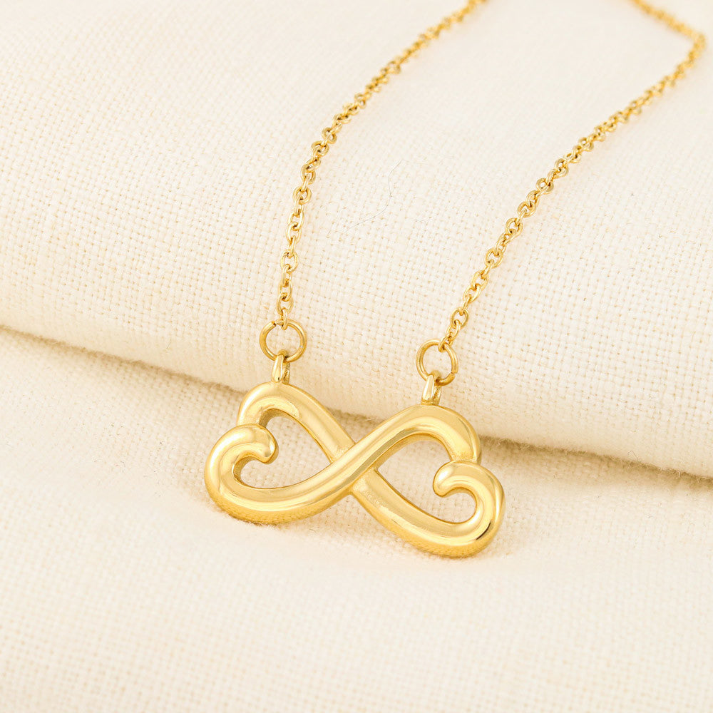 "My Best Friend" - Looped Hearts Necklace
