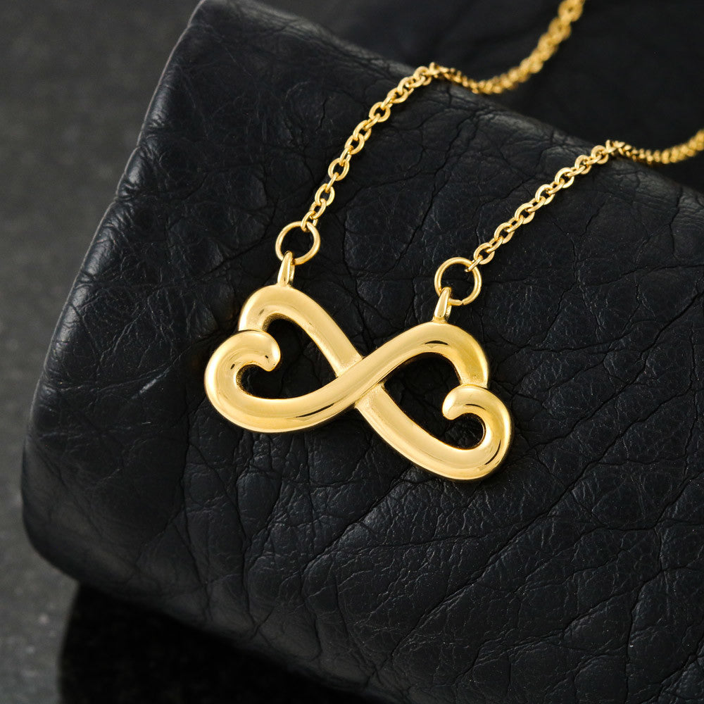 "My Best Friend" - Looped Hearts Necklace