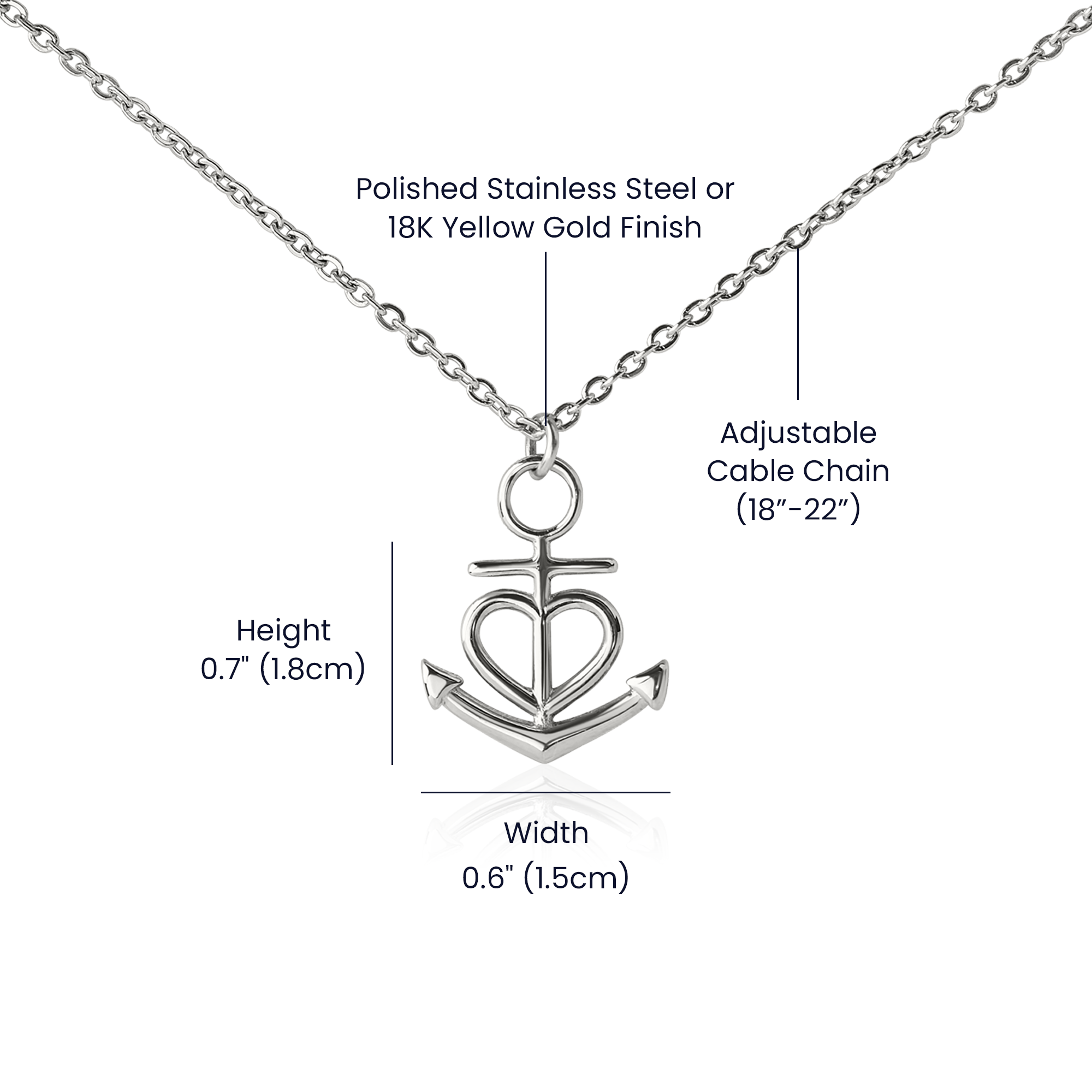 Custom Crafted Anchor Necklace