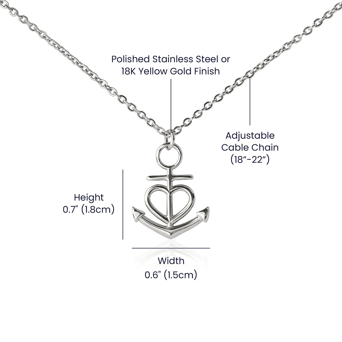 Custom Crafted Anchor Necklace