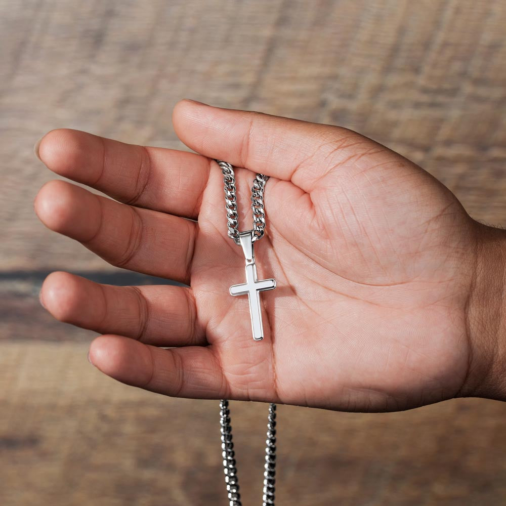 Spiritual Motivation - Cross Cuban Link Chain ShineOn Fulfillment