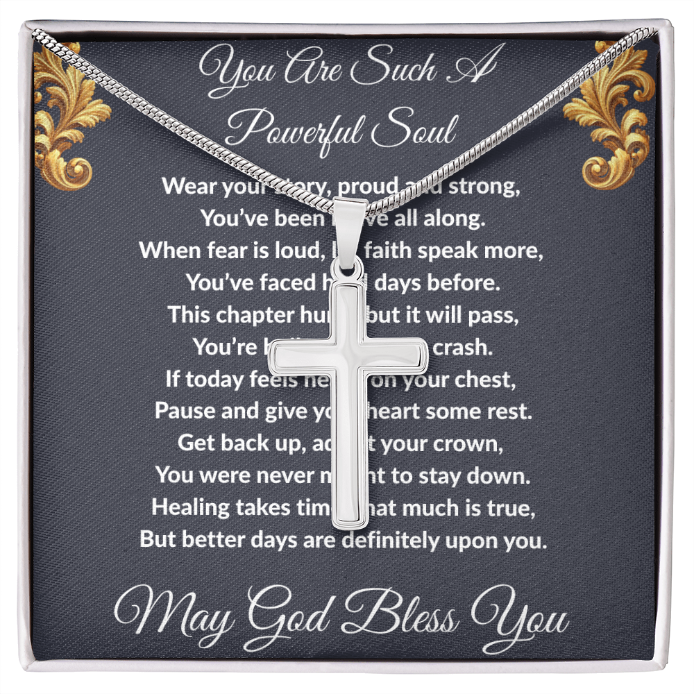 Spiritual Motivation - Artisan Cross Necklace